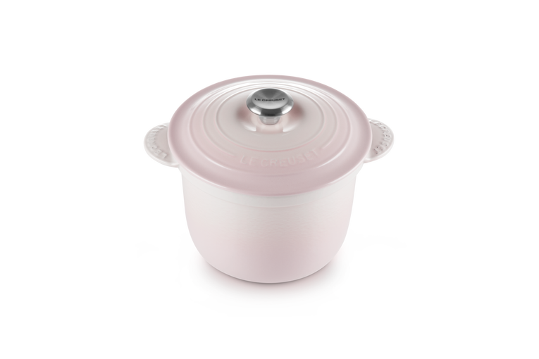 Le Creuset rice pot, Shell Pink (with inner lid)