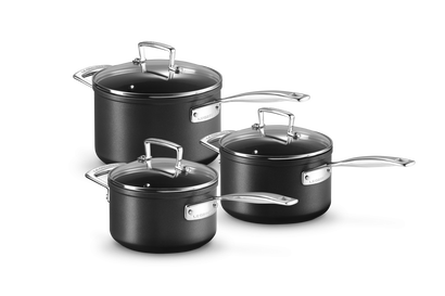 Toughened Non-Stick 3-piece Saucepan Set