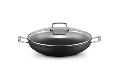Toughened Non-Stick Shallow Casserole with Glass Lid