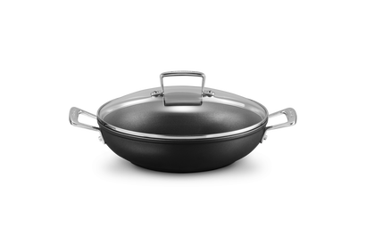 Toughened Non-Stick Shallow Casserole with Glass Lid