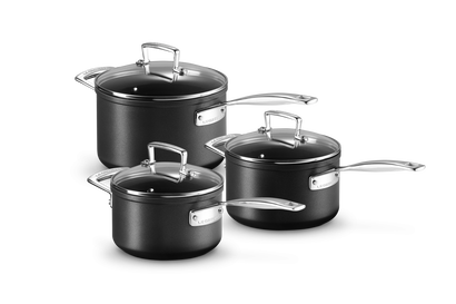 Toughened Non-Stick 3-piece Saucepan Set