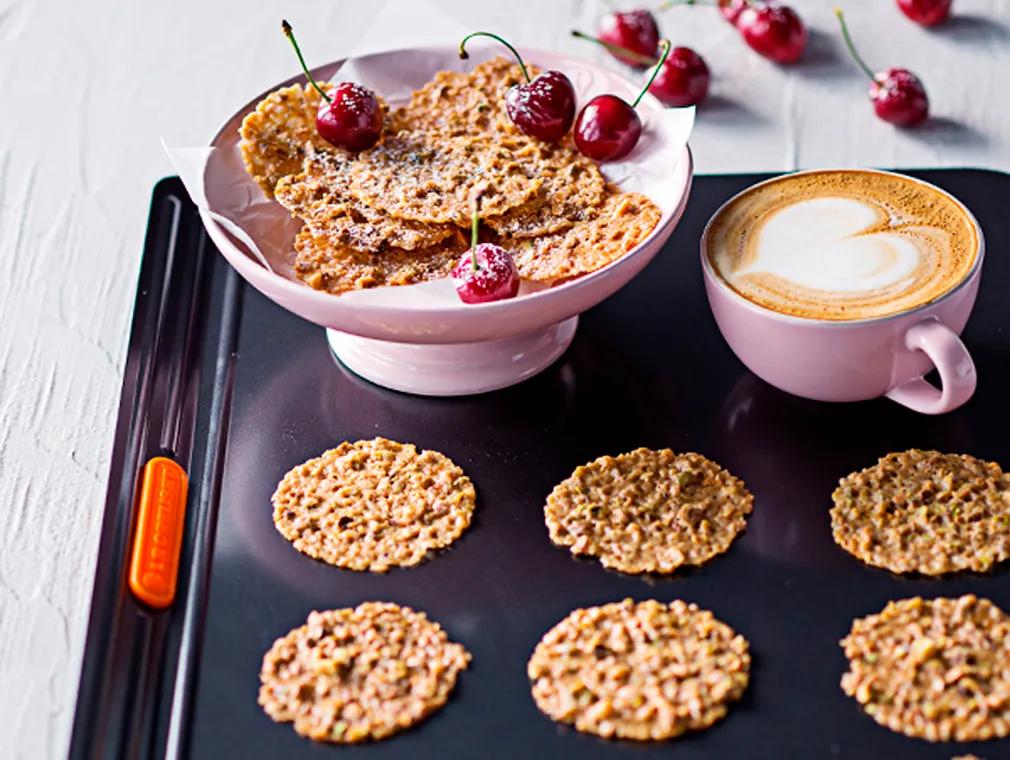 Pistachio and Orange Zest Florentines