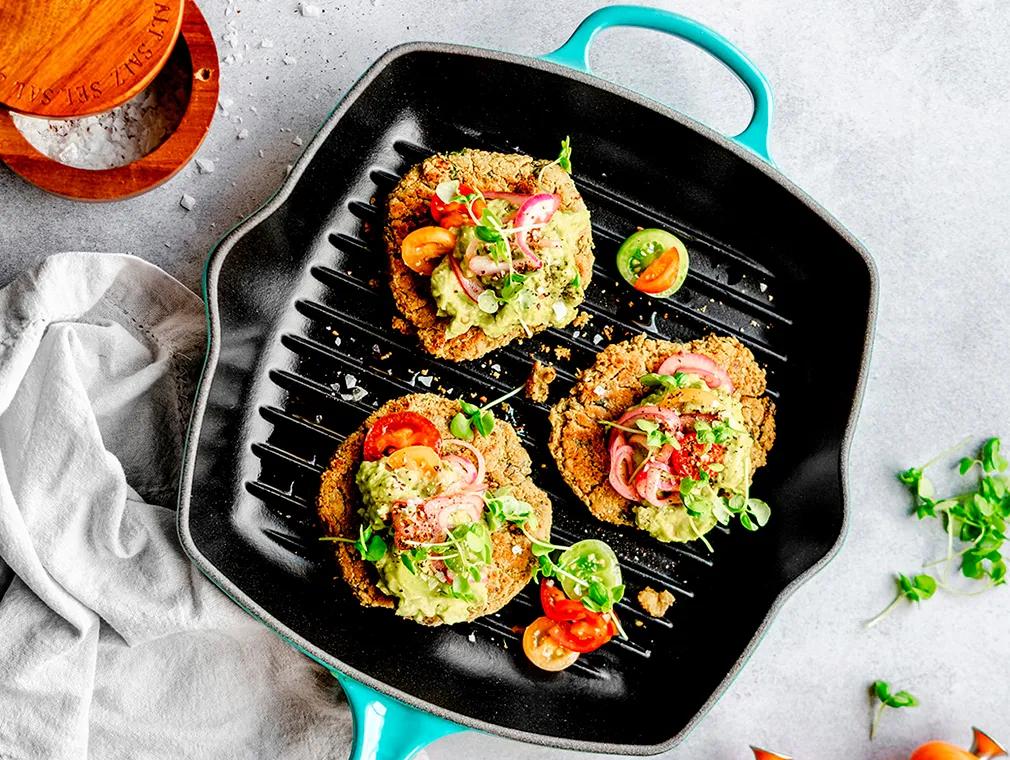 Smashed Falafel Fritters