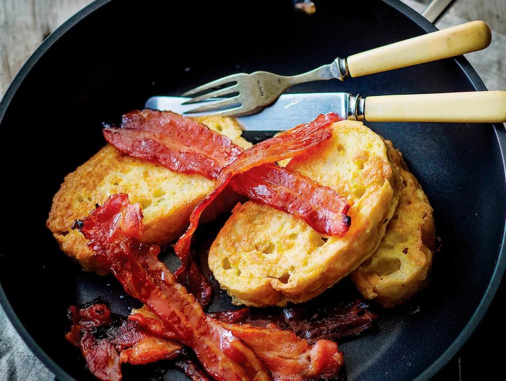 Maple Glazed Bacon And French Toast