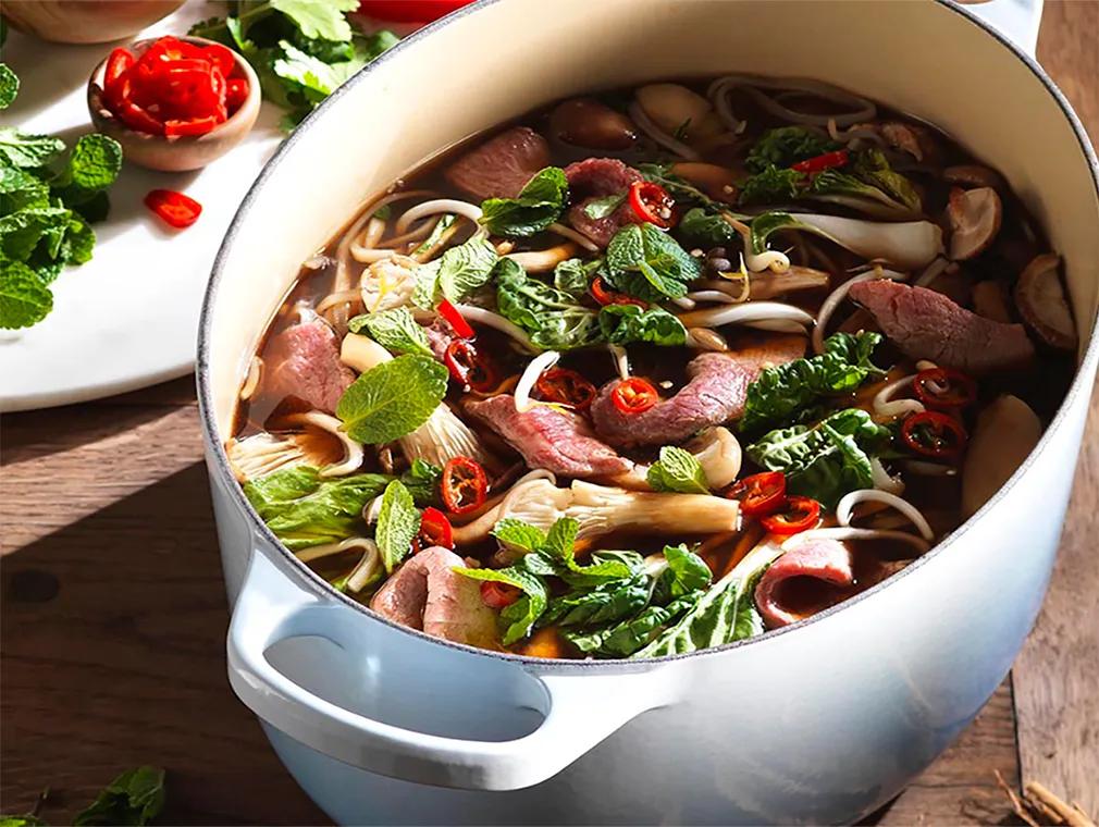 Vietnamese Beef Pho with Noodles