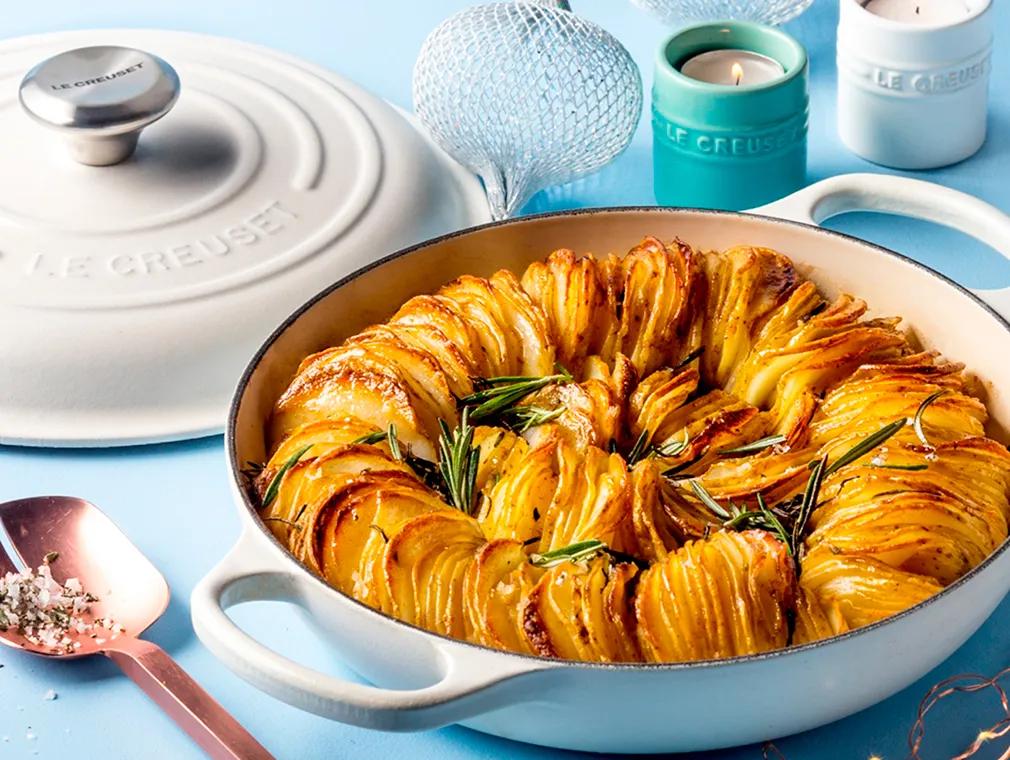 Crispy Hasselback-Style Potato Bake