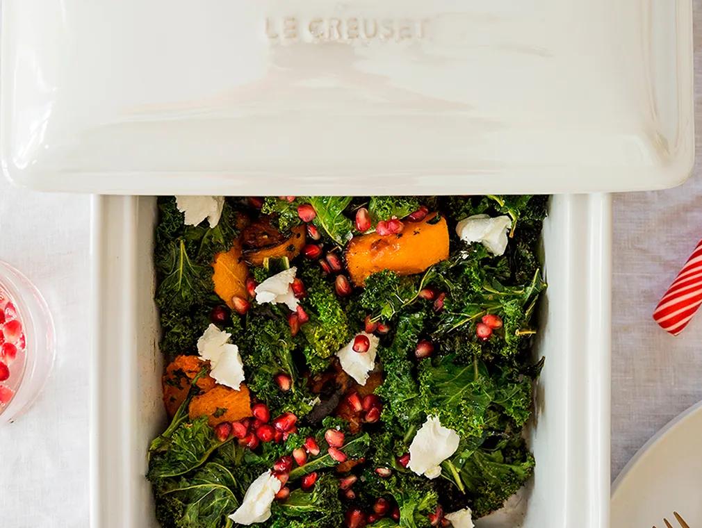 Roast Kale Butternut And Goats Cheese Salad