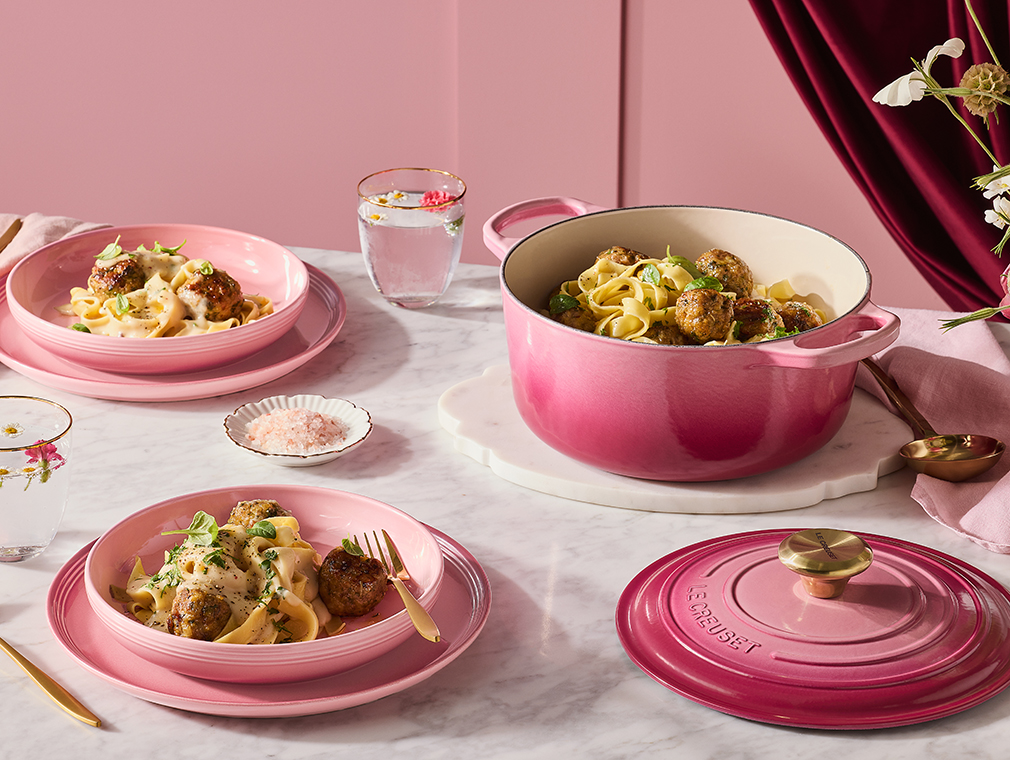 Scandinavian-Inspired Pork Meatballs with Tagliatelle