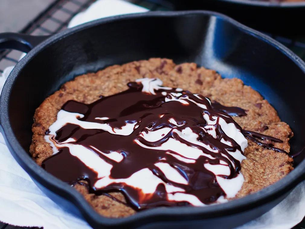 Chocolate Chip Skillet Pan Cookies