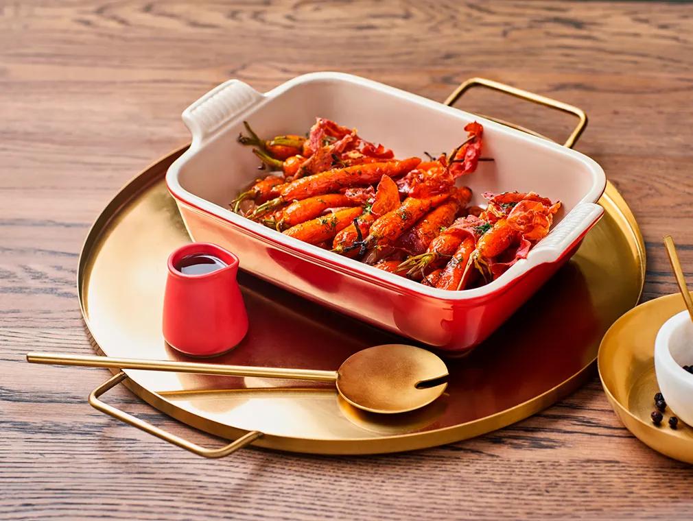 Honey Roasted Carrots with Crispy Prosciutto