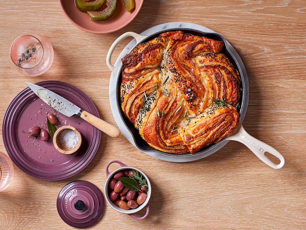 Parmesan Puff Skillet Twist