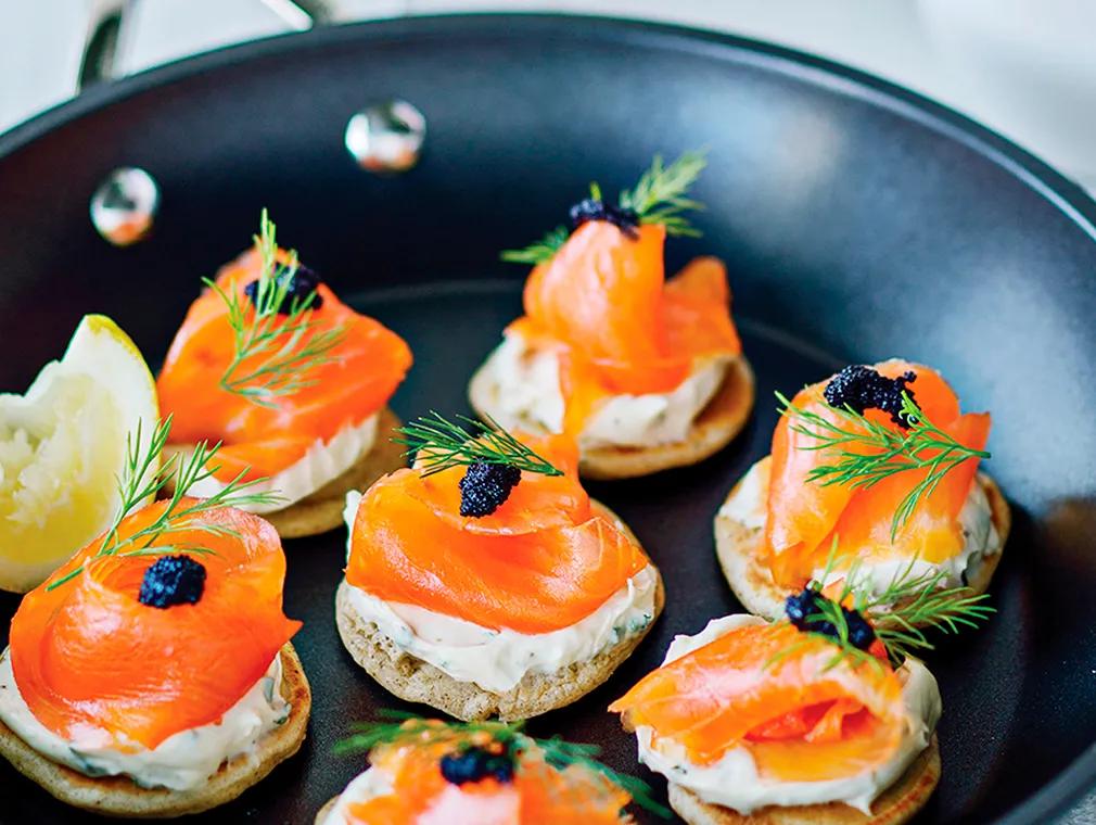 Blinis With Smoked Salmon And Cream Cheese