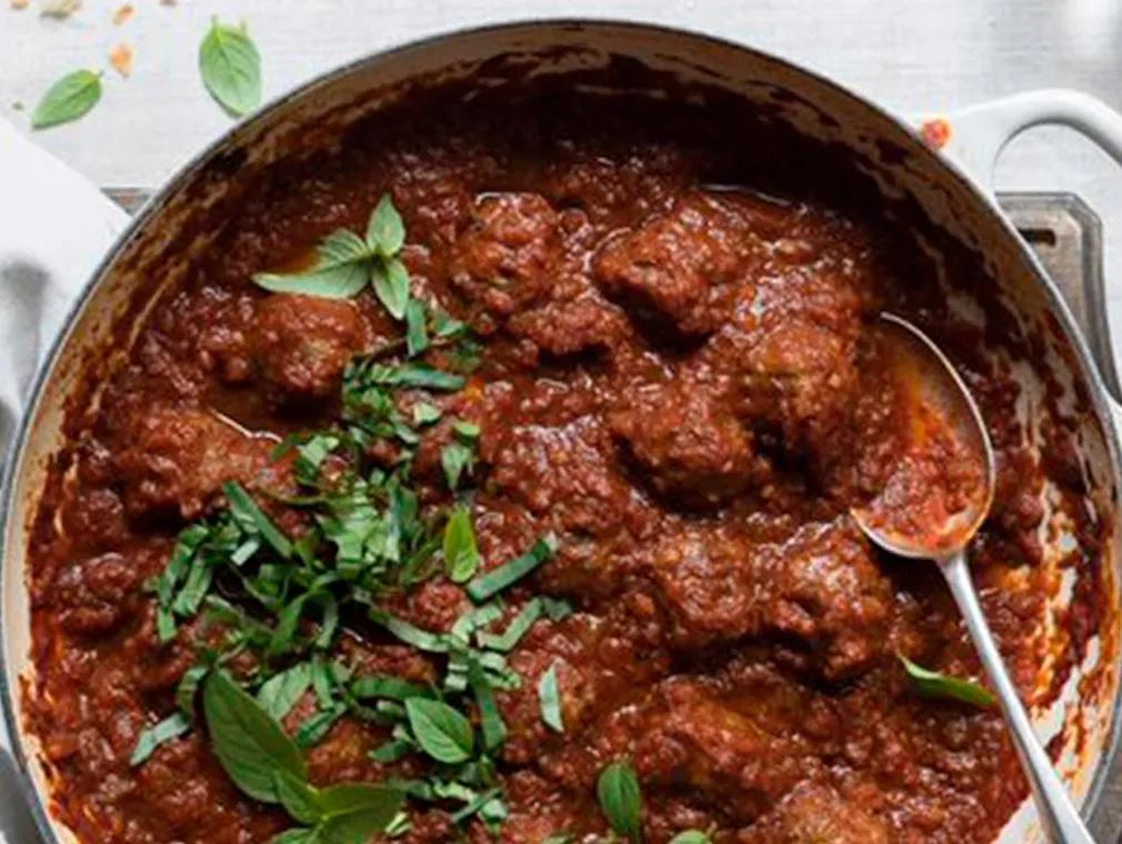 Parmesan Meatballs In Sundried Tomato Sauce