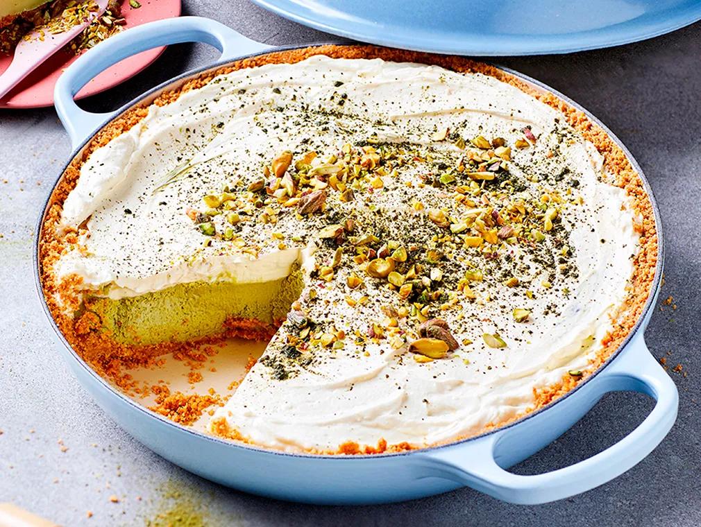 Baked  Matcha  Cheesecake
