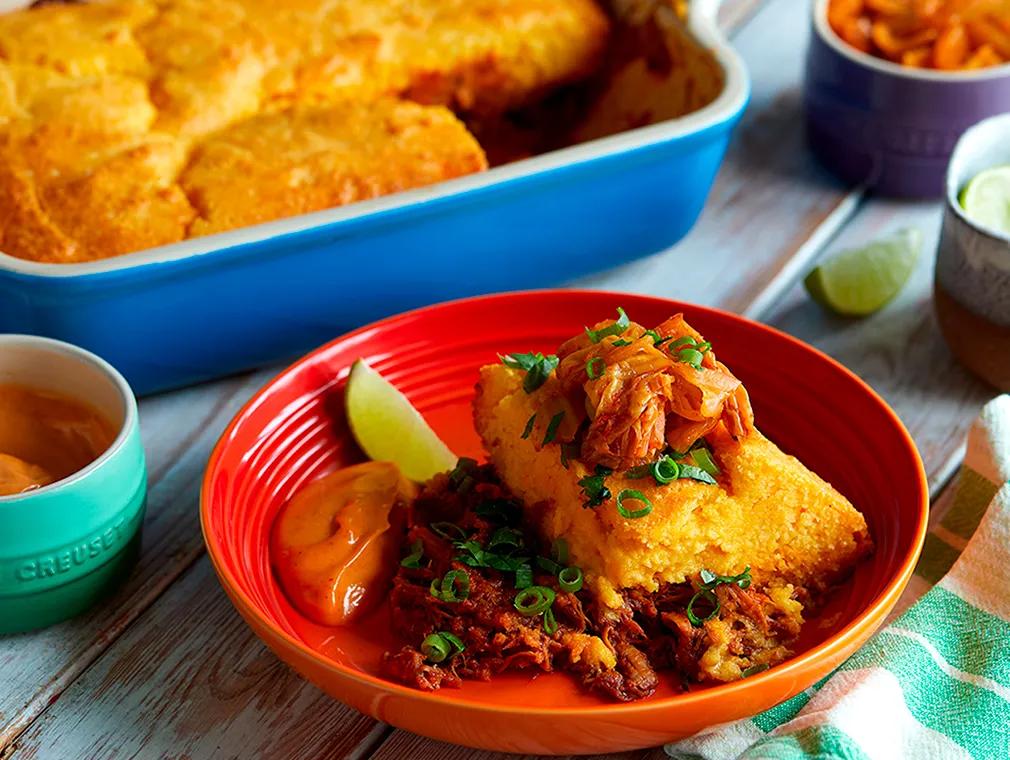 Korean Pulled Pork With Cornbread