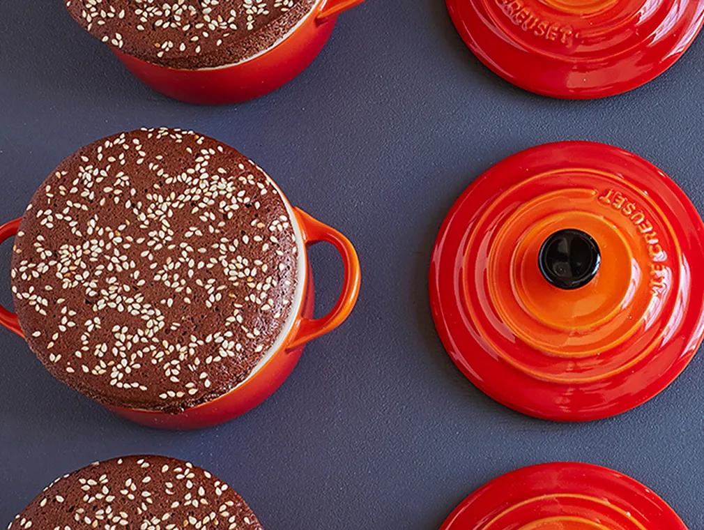 Sesame Chocolate Souffle