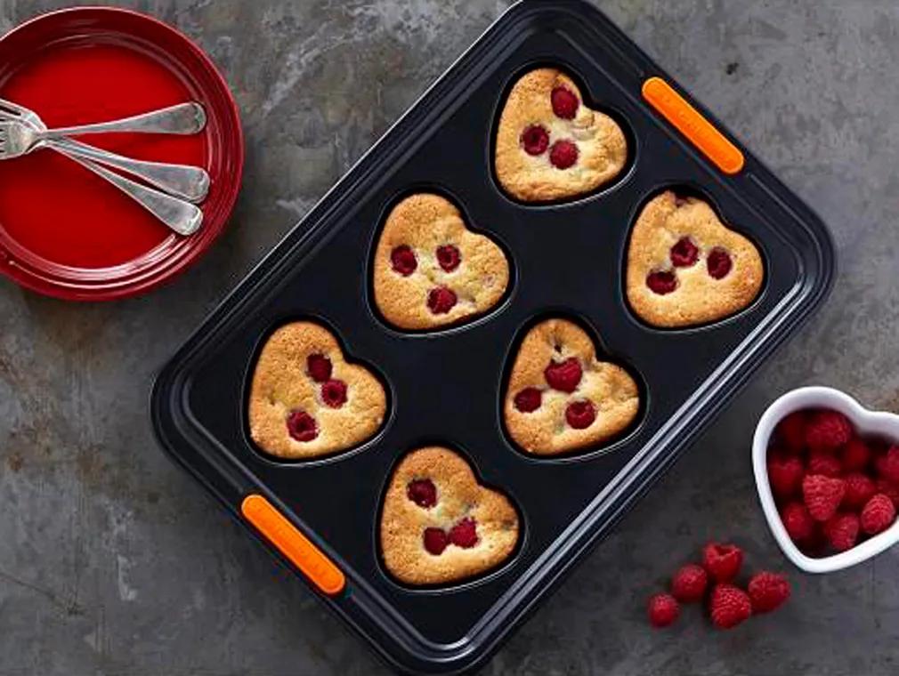 Raspberry Heart Friands