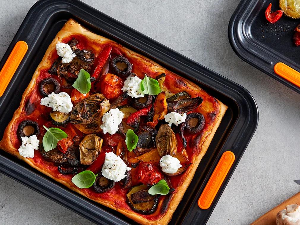 Roasted Vegetables and Goat's Cheese Puff Pastry